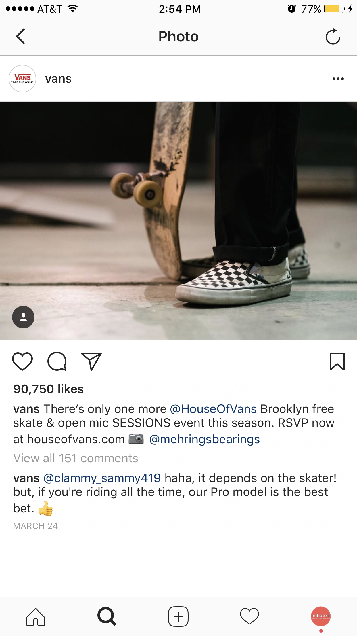 vans skate instagram