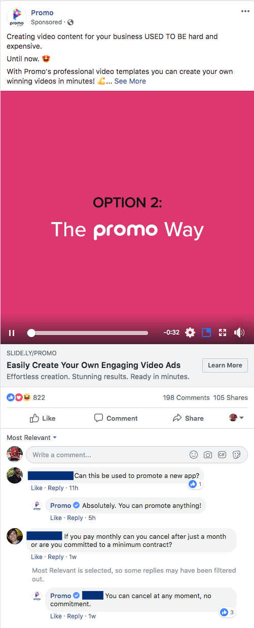 promo video customer service example